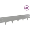 Vejo kraštas 50 pcs 100 x 20 cm Plienas Sidabrinė