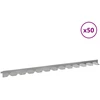Vejo kraštas 50 pcs 102 x 4 x 4 cm Plienas Sidabrinė