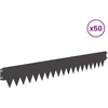 Vejo kraštas 50 pcs 103 x 15 cm metalas Juoda