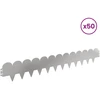 Vejo kraštas 50 pcs 103 x 15 cm Plienas Sidabrinė