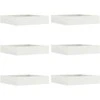 Vejo kraštas 6 pcs Balta 60 x 60 x 13 cm Plienas