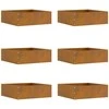 Vejo kraštas 6 pcs Rūdijanti 40 x 40 x 13 cm