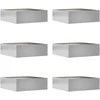 Vejo kraštas 6 pcs Sidabro 40 x 40 x 13 cm Nerūdijantis Plienas
