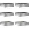 Vejo kraštas 6 pcs Sidabro 40 x 40 x 13 cm Cinkuota plienas