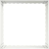 Vejo kraštas 60 x 60 x 35 cm Plienas Balta