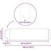 Vejos borteliai 20 pcs Sidabro 100 x 25 x 0,07 cm