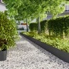 Vejo kraštas 10 pcs 25 x 103 cm Šaltai valcuotas plienas Juoda