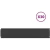 vejos apvadai 30 vnt Juoda 20x103 cm Šaltai valcuotas plienas