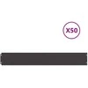 Vejo kraštas 50 vnt. 15 x 103 cm Šaltai valcuotas plienas Juoda