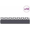 Vejos borteliai 10 pcs Antracitas 103 x 0,05 x 22 cm Plienas