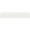 Vejos borteliai 10 pcs 103 x 0,05 x 22 cm Plienas Balta