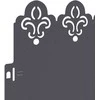 Vejos borteliai 20 pcs 103 x 0,05 x 22 cm Plienas Antracitas