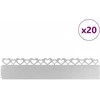 Vejos borteliai 20 pcs Sidabro 103 x 0,05 x 22 cm