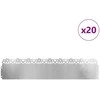 Vejos borteliai 20 pcs Sidabro 103 x 0,05 x 22 cm