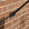 Vėliavos Stiebo Laikiklis Juoda 13 x 6 x 0,2 cm Plienas