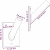 Vėliavos Stiebo Laikiklis Juoda 10,5 x 7,5 x 0,25 cm Plienas