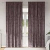 Aksominio tipo užuolaidos 2 pcs Ruda 225 x 140 cm Aksomas