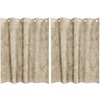 Aksominio tipo užuolaidos 2 pcs Kreminė 140 x 140 cm Aksomas