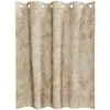 Aksominio tipo užuolaidos 2 pcs Kreminė 140 x 140 cm Aksomas