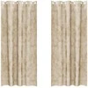 Aksominio tipo užuolaidos 2 pcs Kreminė 245 x 140 cm Aksomas