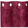 Aksominio tipo užuolaidos 2 pcs Vyno raudonumo 225 x 140 cm