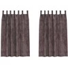 Aksominio tipo užuolaidos 2 pcs Ruda 175 x 140 cm Aksomas