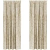 Aksominio tipo užuolaidos 2 pcs Kreminė 225 x 140 cm Aksomas