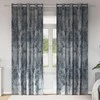 Aksominio tipo užuolaidos 2 pcs Sidabrinė Pilka 245 x 140 cm