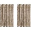 Aksominio tipo užuolaidos 2 pcs šampano 175 x 140 cm Aksomas