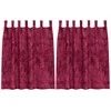 Aksominio tipo užuolaidos 2 pcs Vyno raudona 140 x 140 cm