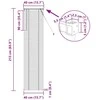Venecijos žaliuzės Baltas 213 x 40 cm 25 mm PVC