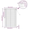 Venecijos žaliuzės Juodas 150 x 90 cm 25 mm PVC