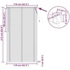 Venecijos žaliuzės Juodas 213 x 110 cm 25 mm PVC