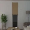 Venecijos žaliuzės Šviesiai ruda su raštu 213 x 50 cm 25 mm PVC