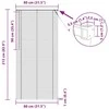 Venecijos žaliuzės Šviesiai ruda su raštu 213 x 80 cm 25 mm PVC