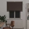 Venecijos žaliuzės Tamsiai ruda su raštu 150 x 110 cm 25 mm PVC