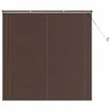 Venecijos žaliuzės Tamsiai ruda su raštu 150 x 130 cm 25 mm PVC