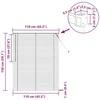 Venecijos žaliuzės Tamsiai ruda su raštu 150 x 110 cm 25 mm PVC