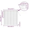 Venecijos žaliuzės Tamsiai ruda su raštu 150 x 150 cm 25 mm PVC