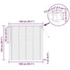 Venecijos žaliuzės Tamsiai ruda su raštu 150 x 140 cm 25 mm PVC
