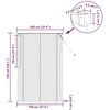 Venecijos žaliuzės Tamsiai ruda su raštu 150 x 100 cm 25 mm PVC