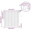 Venecijos žaliuzės Tamsiai rudas 160 x 150 cm 25 mm PVC