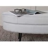 Venture Home Otomanė Otto, juoda/pilka, 100x40x41cm, kordinis velvetas