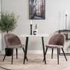 Venture Home Valgomojo kėdės Velvet, 2vnt., juodos/rožinės, velvetas