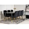 Venture Home Valgomojo kėdės Velvet Deluxe, 2vnt., juodos, aksomas