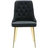 Venture Home Valgomojo kėdės Velvet Deluxe, 2vnt., juodos, aksomas
