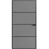 Vidaus durys 102,5 x 201,5 cm Grūdintas stiklas ir aliuminis