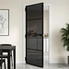 Vidaus durys 76 x 201,5 cm Grūdintas stiklas ir aliuminis