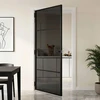 Vidaus durys 93 x 201,5 cm Grūdintas stiklas ir aliuminis