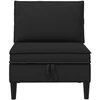 Vidinė Sofa su Saugykla Juoda Aksomas